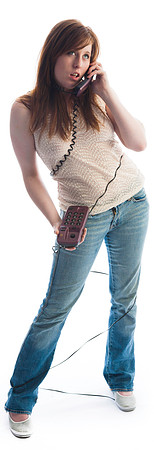 On the phone