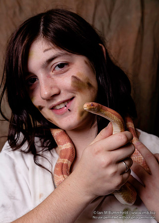 Rachael and a snake