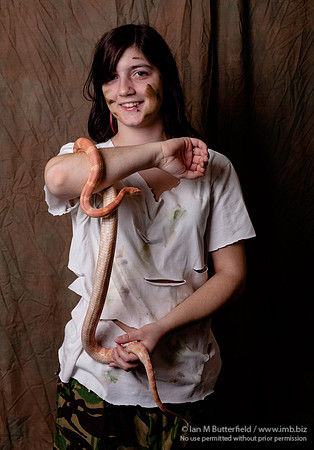 Rachael and a snake