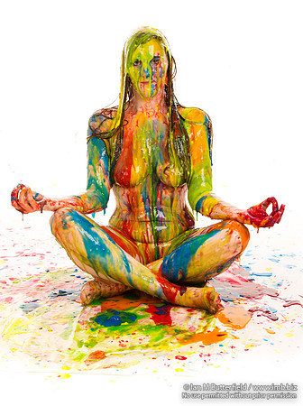 Je55 - a multicoloured paint/slme shoot