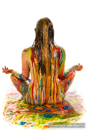 Je55 - a multicoloured paint/slme shoot