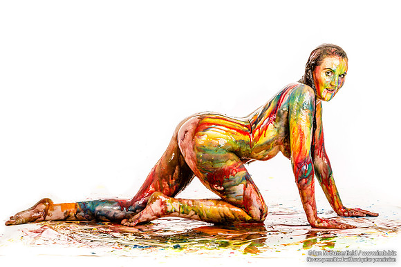 Je55 - a multicoloured paint/slme shoot