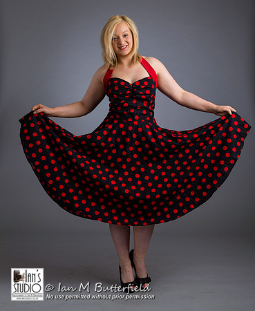 Model Kayleigh Dawson at Ian's Studio