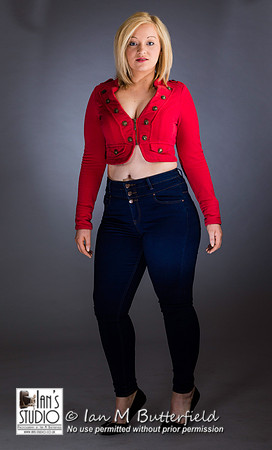 Model Kayleigh Dawson at Ian's Studio