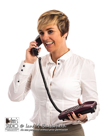 A business woman on phone