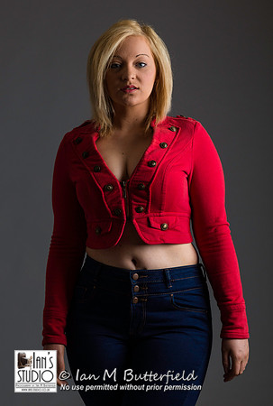 Model Kayleigh Dawson at Ian's Studio