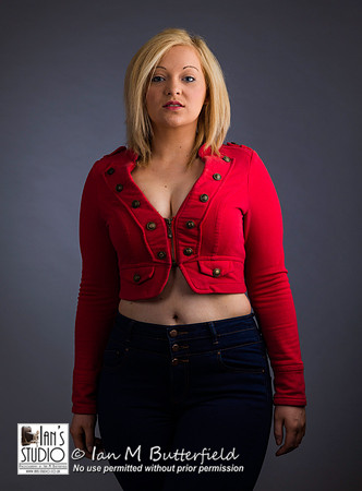 Model Kayleigh Dawson at Ian's Studio
