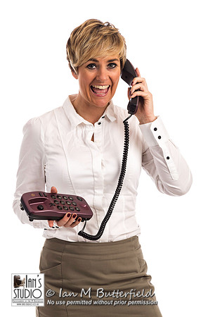A business woman on phone