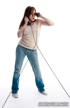 On the phone
