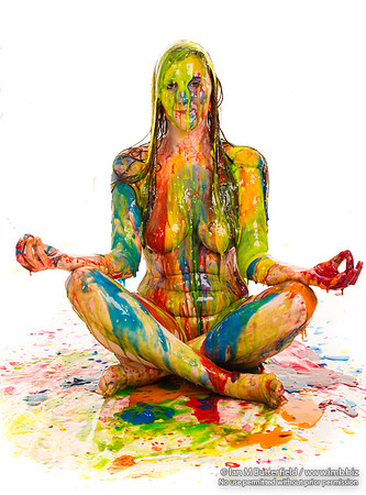 Je55 - a multicoloured paint/slme shoot