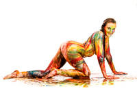 Je55 - a multicoloured paint/slme shoot