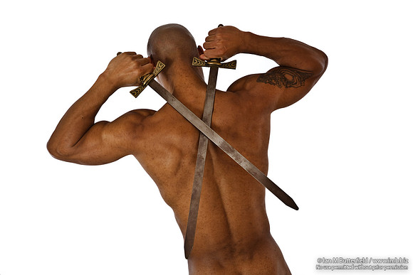 FB0929C-E07524-2 : Male nude with swords