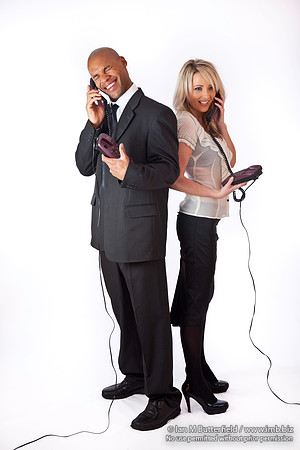 On the phone