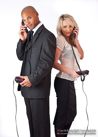 On the phone