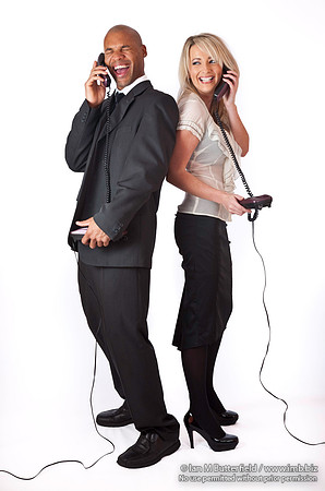 On the phone