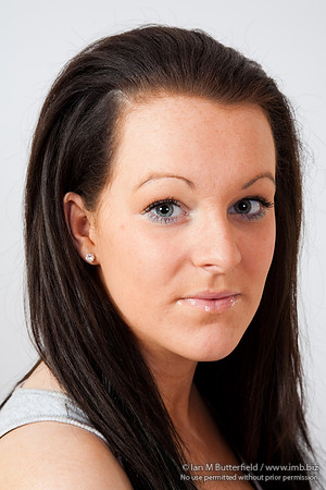 Portrait of an attractive young brunette model