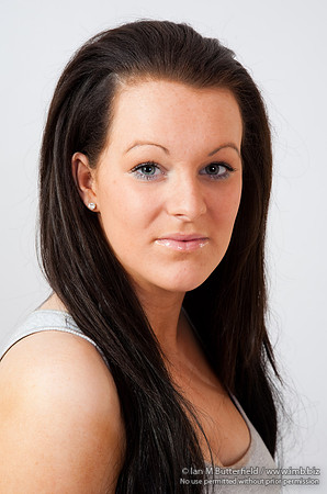 Portrait of an attractive young brunette model
