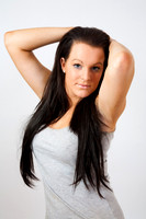 Portrait of an attractive young brunette model