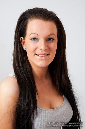Portrait of an attractive young brunette model