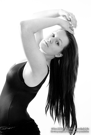 Demonstrating dance poses
