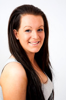 Portrait of an attractive young brunette model