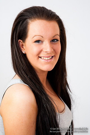 Portrait of an attractive young brunette model