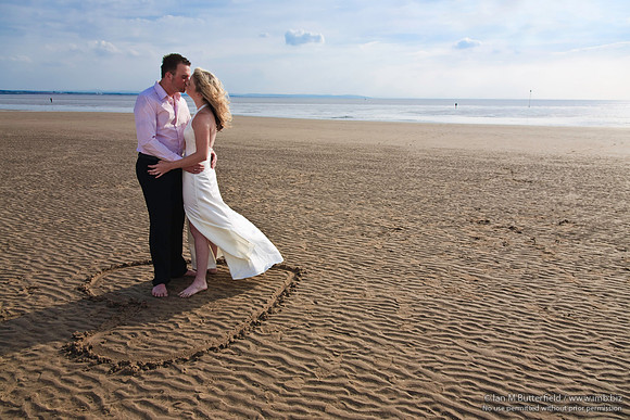 Wedding couple on the beach