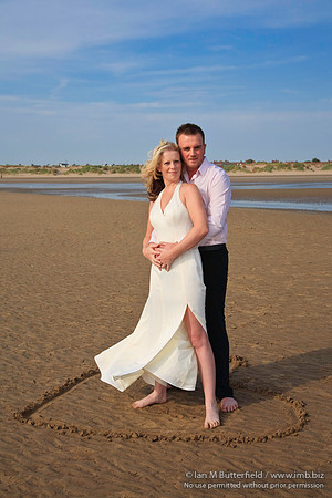 Wedding couple on the beach