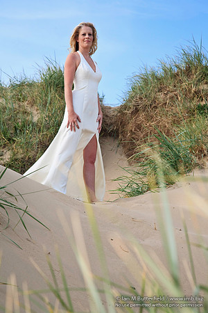 Bride in the dunes