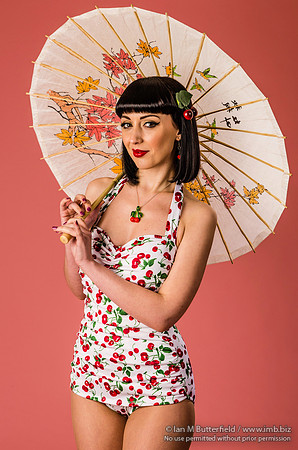Full colour pin-up