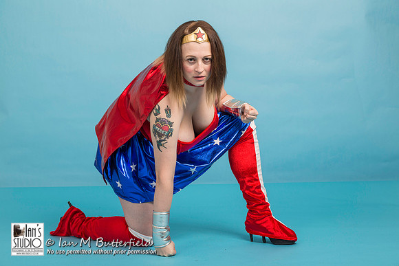 Mia as Wonder Woman