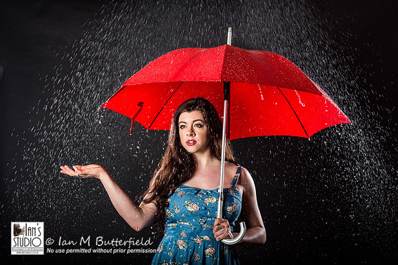 Rhianna Grey in the rain