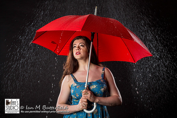 Rhianna Grey in the rain