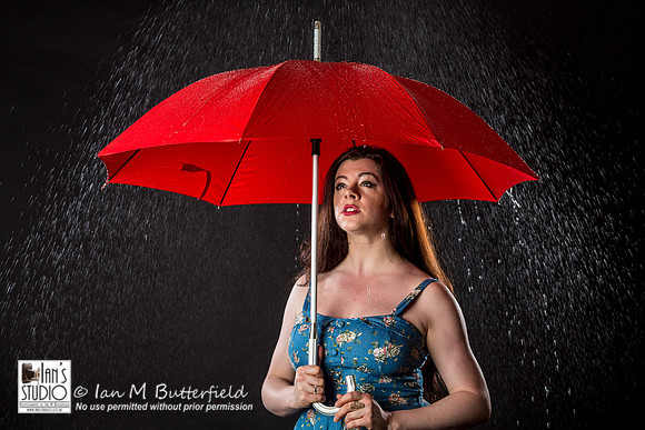 Rhianna Grey in the rain