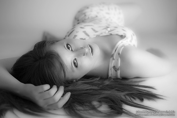 Lying down