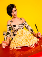 Woman and Spaghetti
