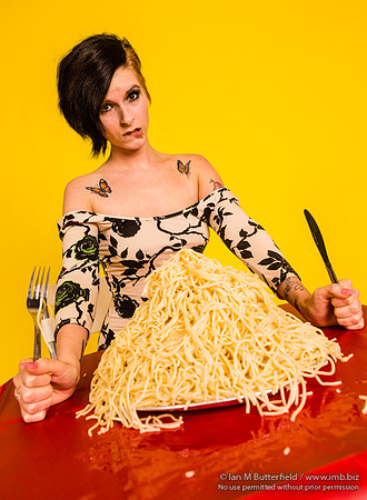 Woman and Spaghetti