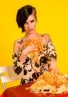 Woman and Spaghetti