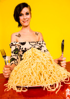 Woman and Spaghetti