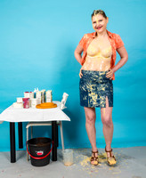 Messy shoot with model KVS