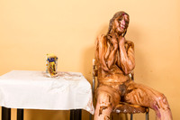 Messy shoot with model KVS