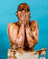 Messy shoot with model KVS