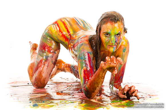Je55 - a multicoloured paint/slme shoot