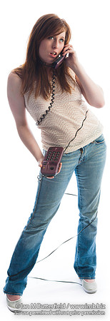 On the phone