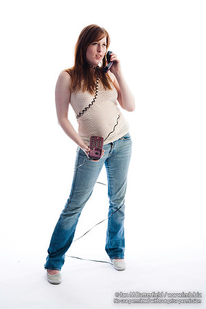 On the phone