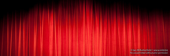 Red theatre curtains
